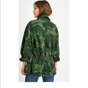 Free people camo military jacket